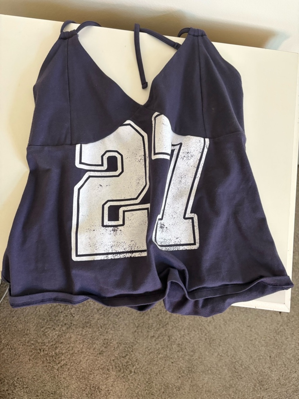 wild fable Navy Sleeveless tank with Subtle White Logo